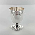 Coquetier Perles et sa cuillère à œuf assortie - Coquetiers avec cuillères à oeuf en métal argenté