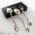 Set 3 pièces Art Déco - Coffret 3 pièces Métal Argenté Enfant 