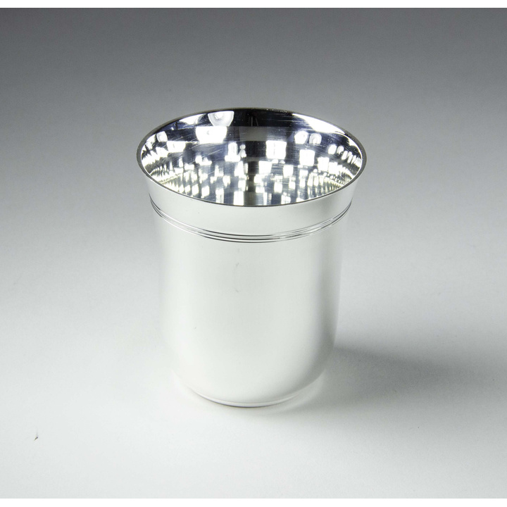 Timbale Filet Ancien Argent Massif 925