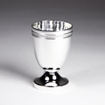 Coquetier sur pied Perles Argent Massif 925 - Coquetiers en argent massif 925